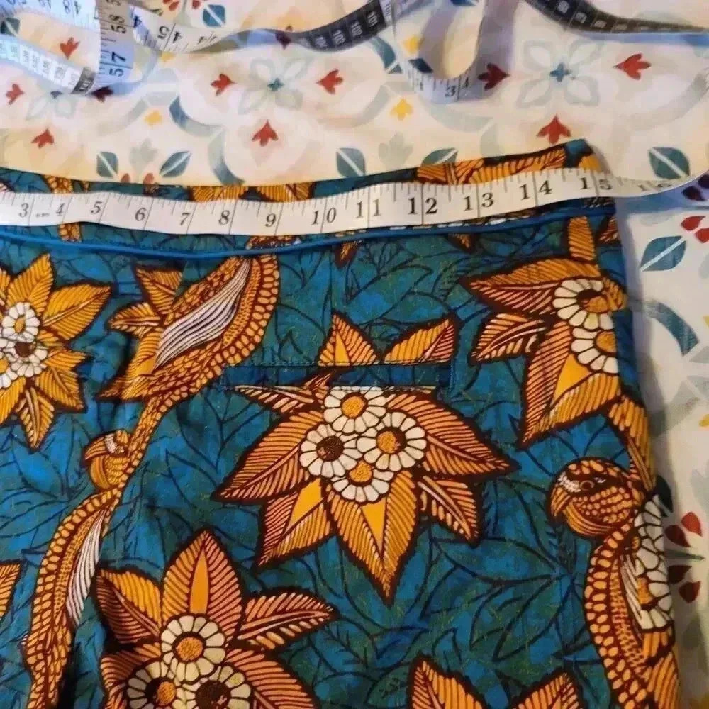 Anthropologie Elevenses Birds of Paradise Floral Print Shorts Size 2 - Picture 5 of 14